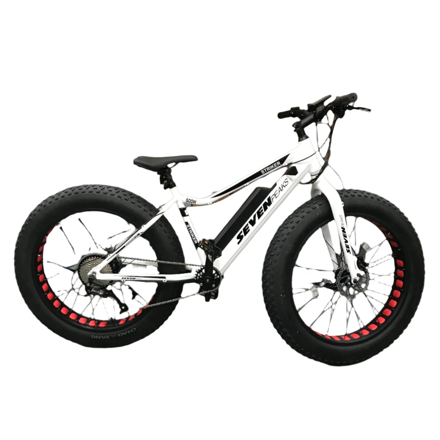 Seven Peaks Striker Electric Fat Bike 500W Black & White NEW