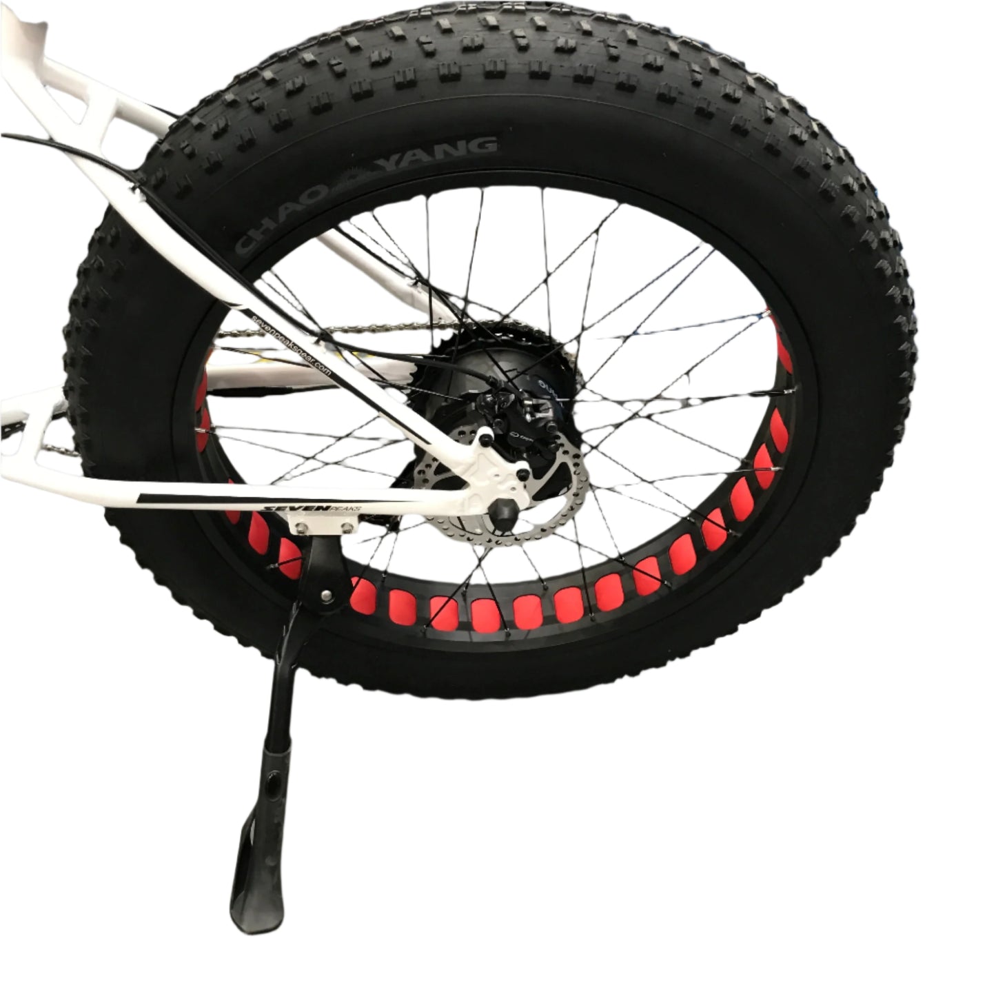 Seven Peaks Striker Electric Fat Bike 500W Black & White NEW