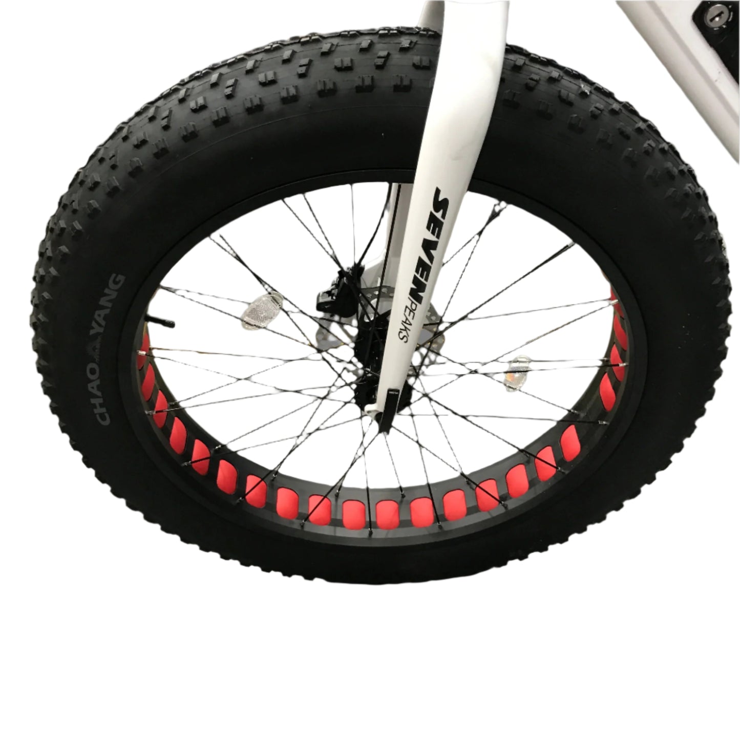 Seven Peaks Striker Electric Fat Bike 500W Black & White NEW