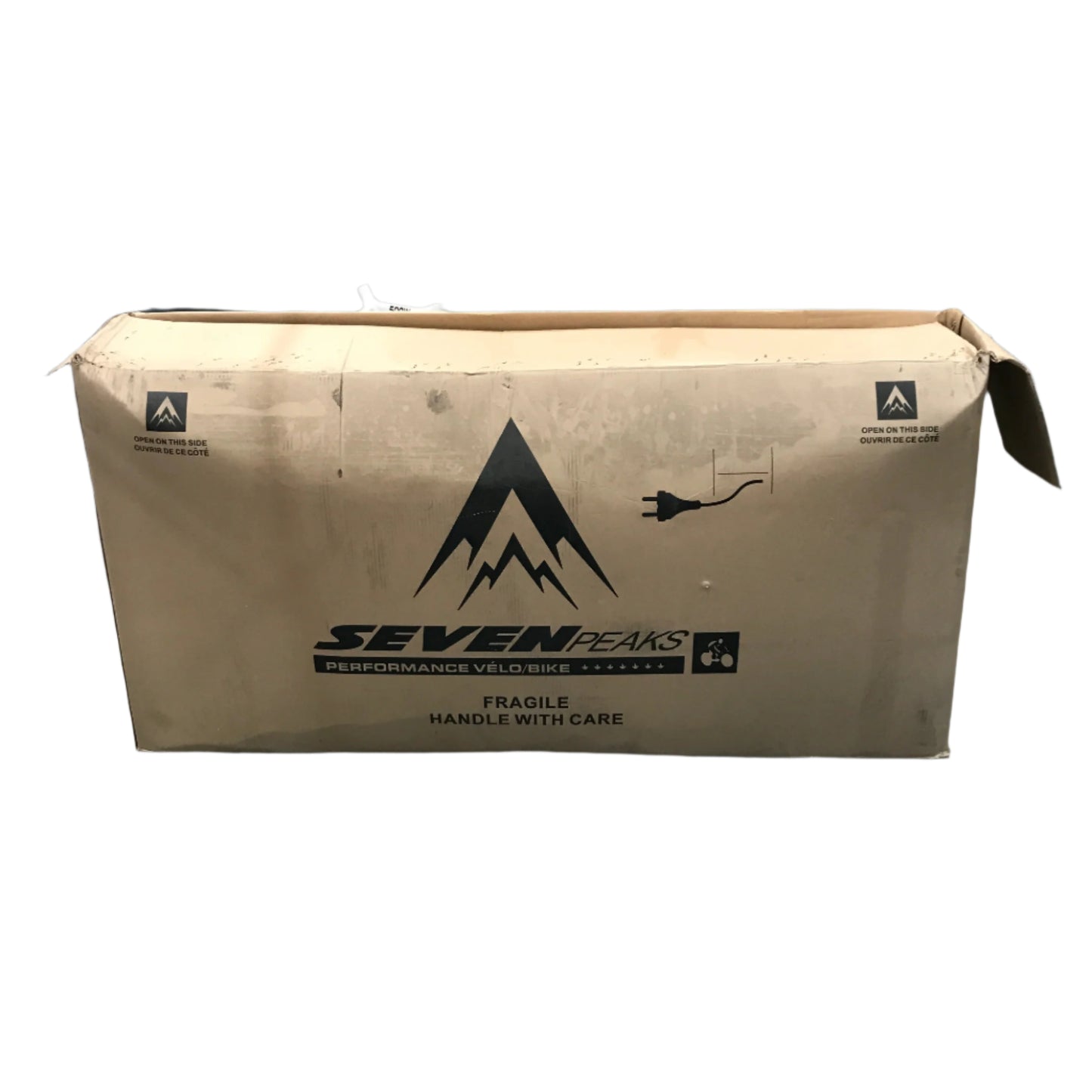Seven Peaks Striker Electric Fat Bike 500W Black & White NEW