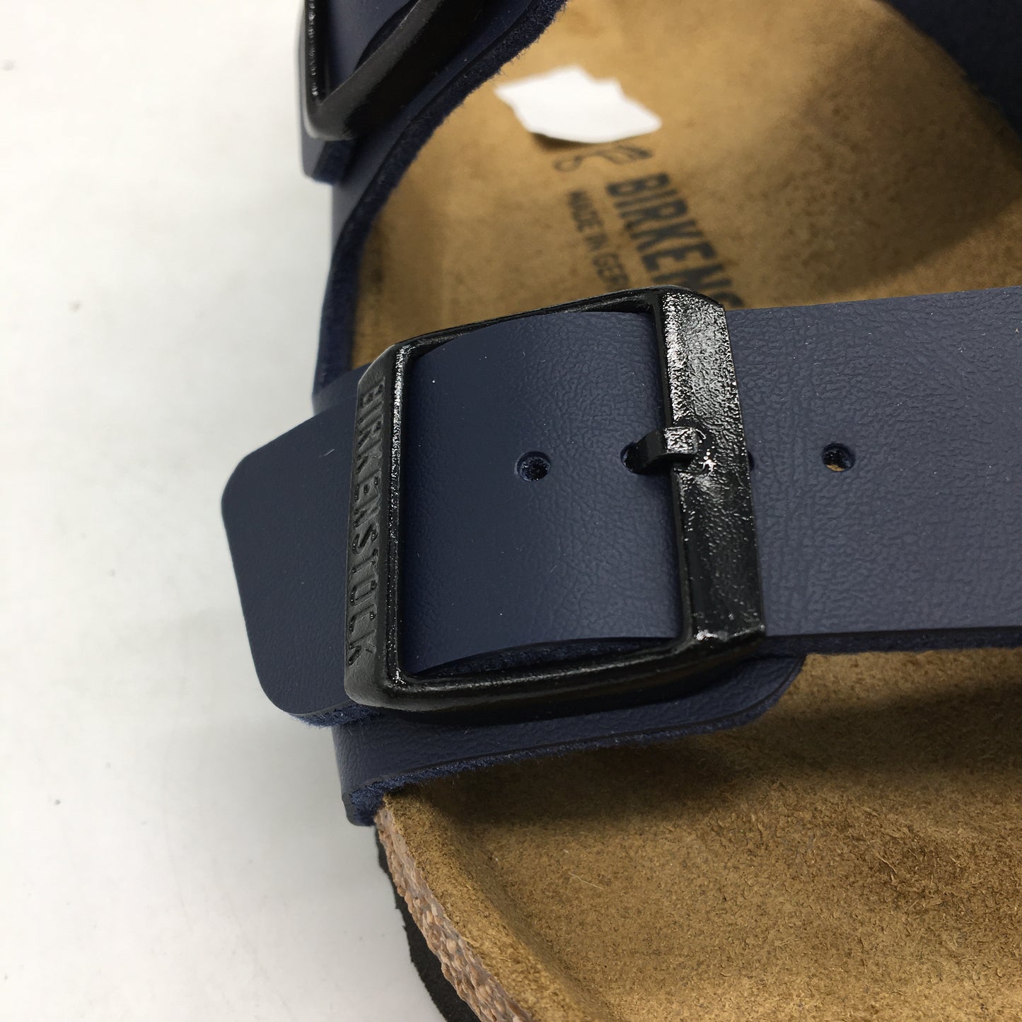 Birkenstock Classic Arizona Blue Regular Fit 2 Strap Slides Unisex 38 L7 M5 NEW