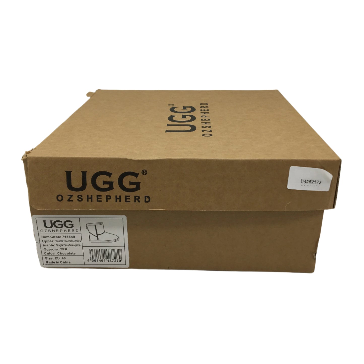 UGG Boots Australian Double Face Chocolate Sheepskin Unisex Size EU40  M7 L9 NEW