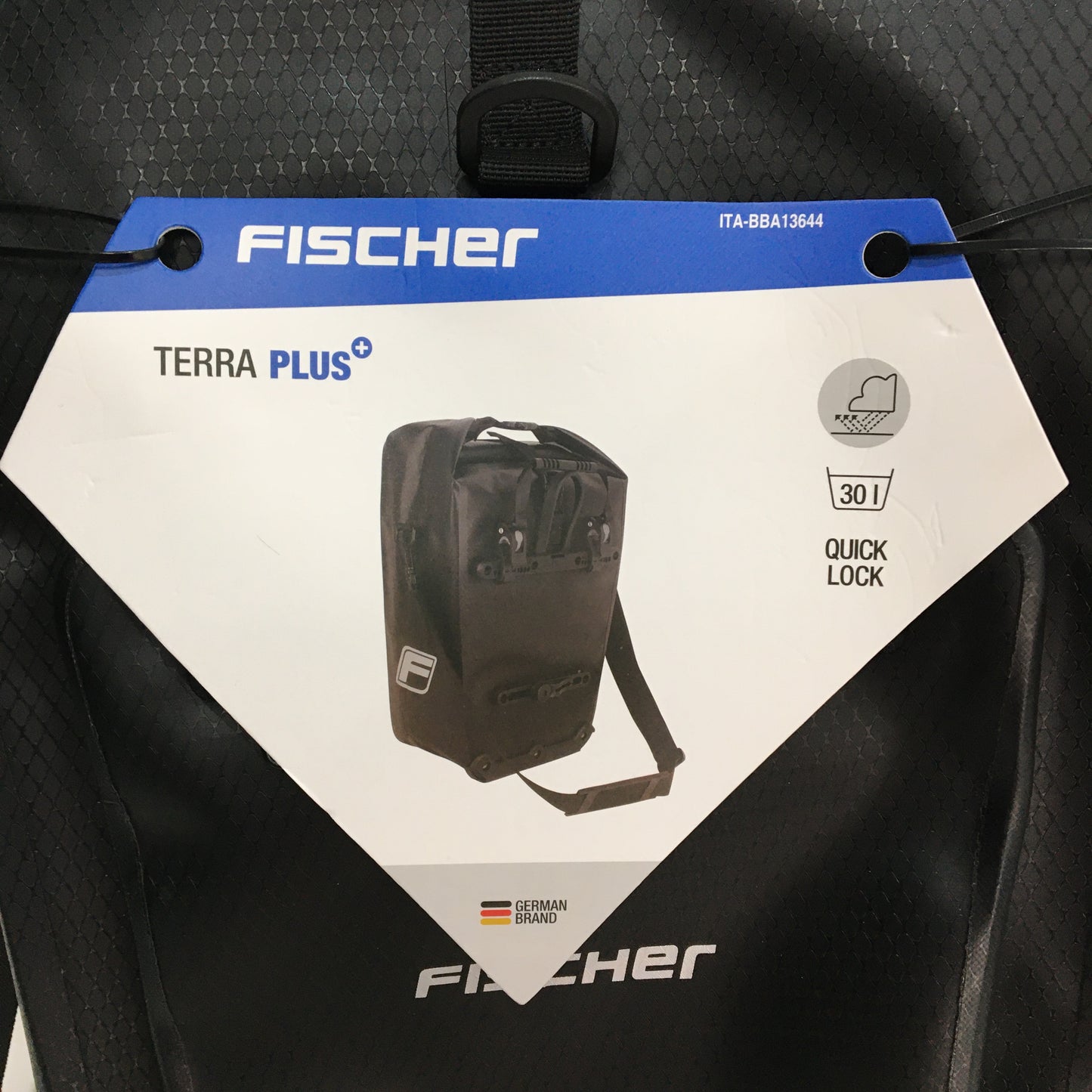Fischer Terra Plus 30L Quick Lock Waterproof Black Pannier TPU Bike Bag NEW