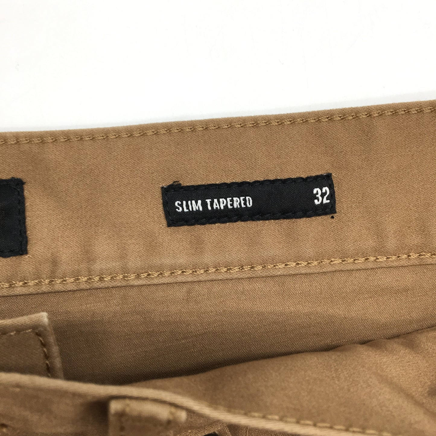 Jeanswest Khaki Tan Slim Tapered Casual Chino Pants Mens Size 32 NEW