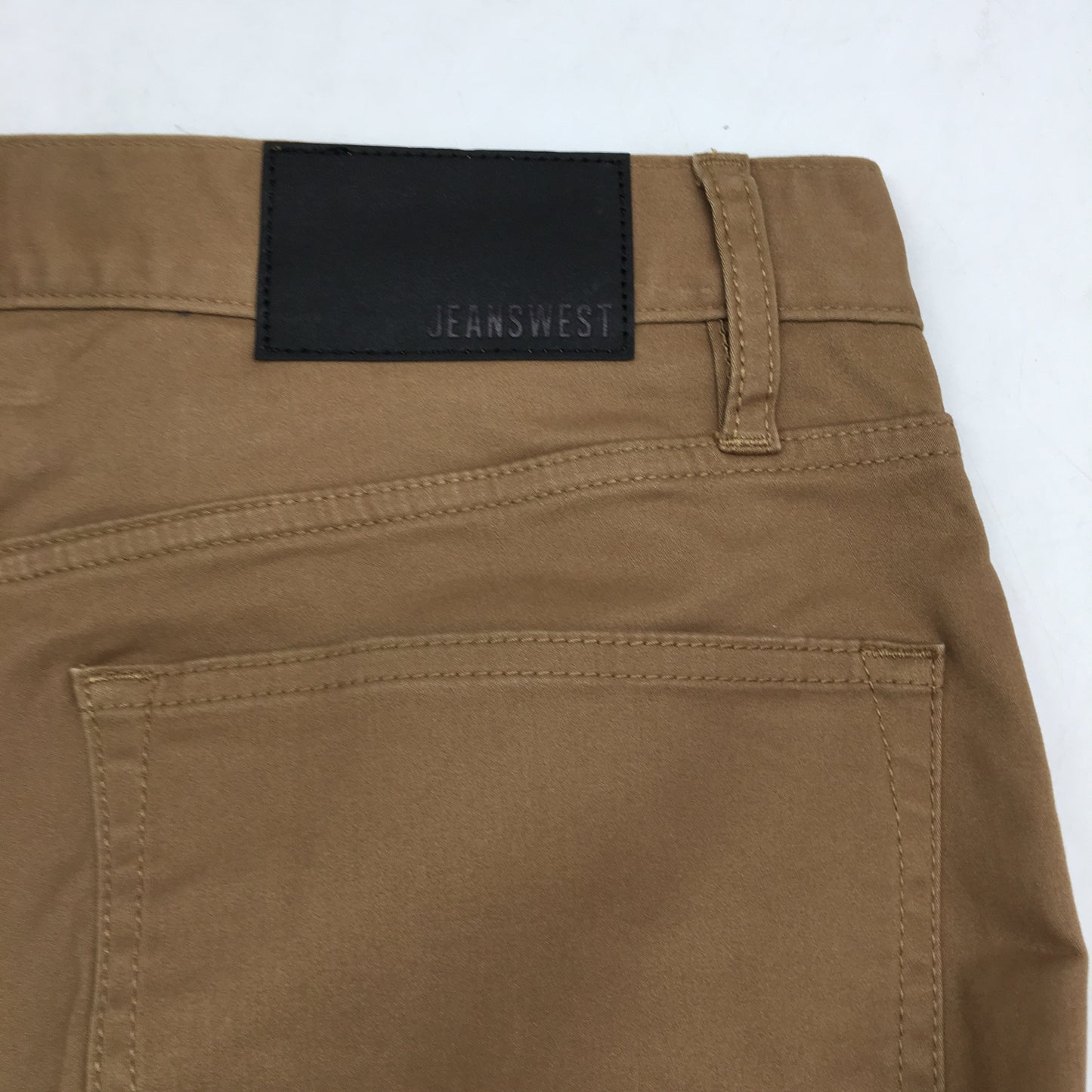 Jeanswest Khaki Tan Slim Tapered Casual Chino Pants Mens Size 32 NEW