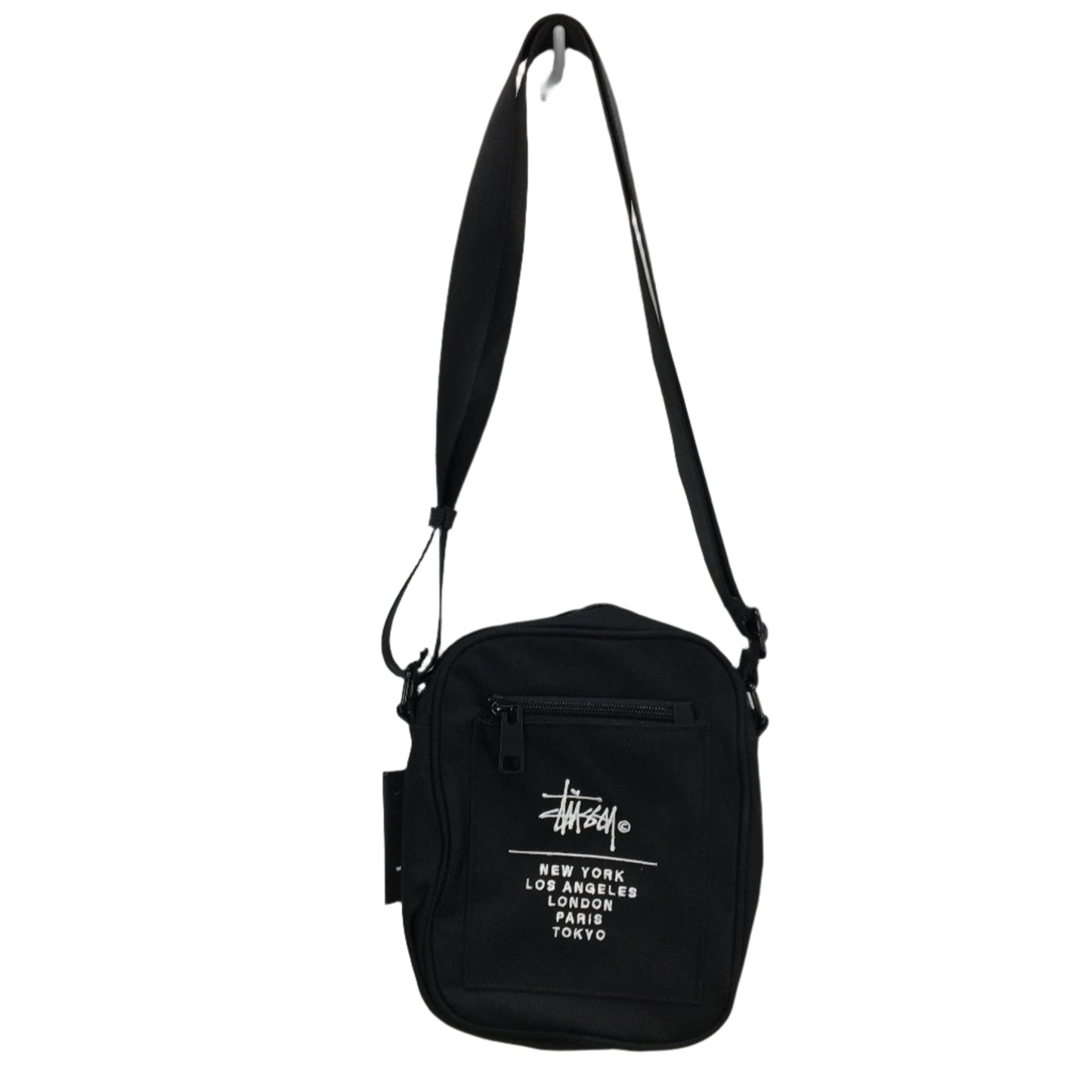 Stussy City Stack Black Classic Crossbody Small Messenger Bag 20cm NEW