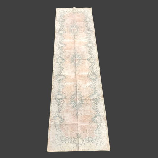 Maila Collection Bohemian Rug Blue Orange White Hall Runner 80 x 300cm NEW