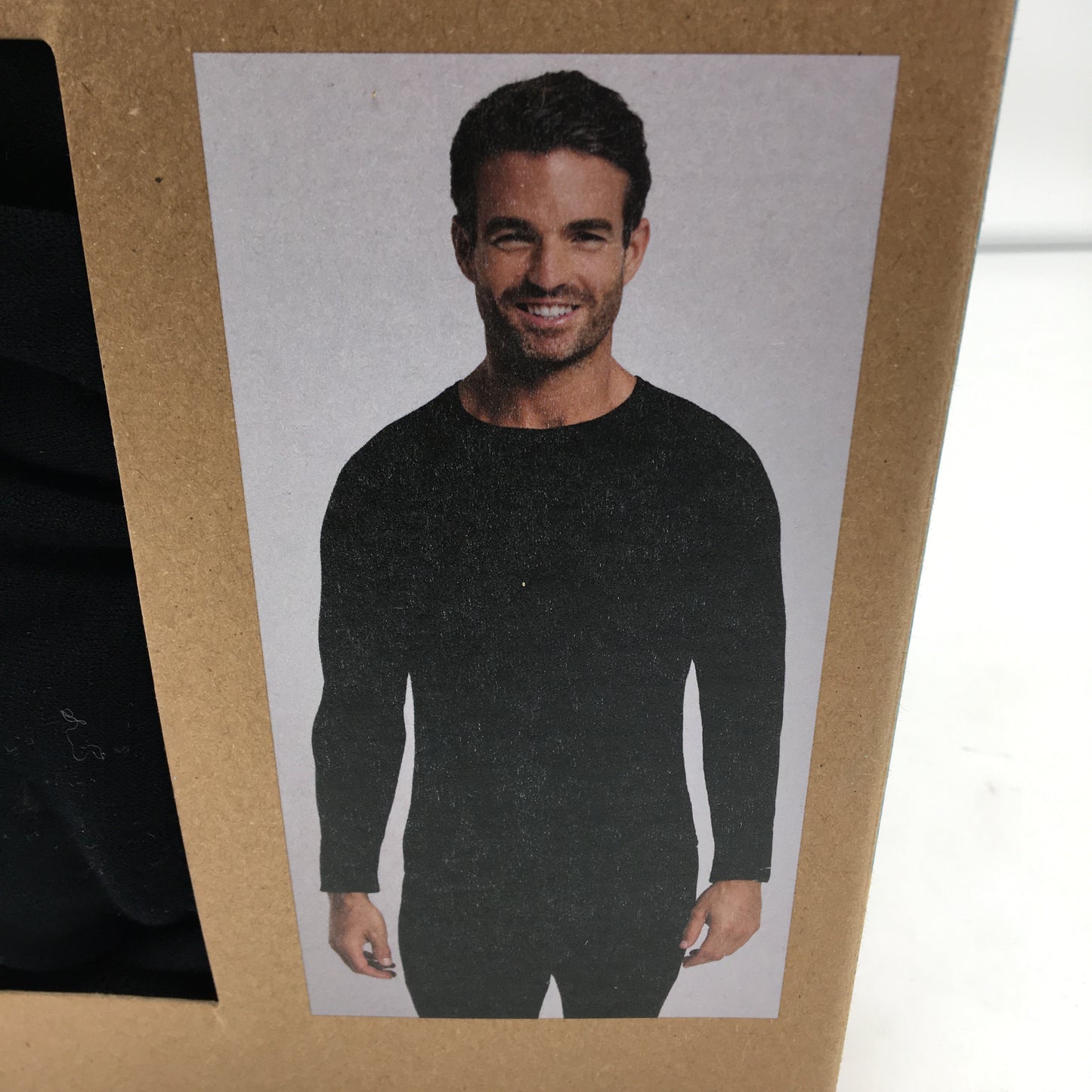 Crane Performance Black 100% Australian Merino Wool Thermal Top Mens Size S NEW