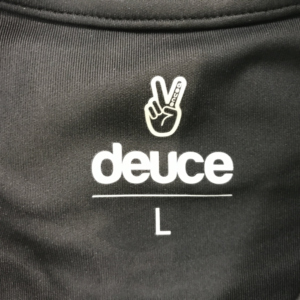 Deuce Premium Sportswear Black Singlet Peace Sign Design Mens Size L NEW