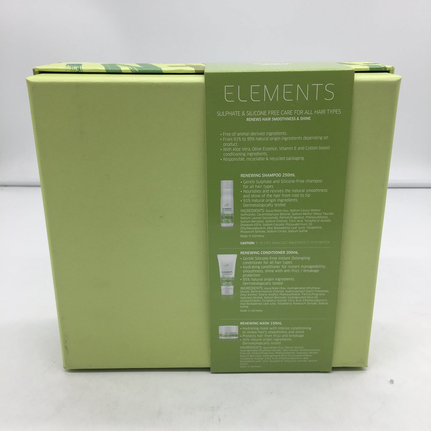 Wella Professional Elements Calming Renewal Silicone Free Trio Set Gift Pack NEW