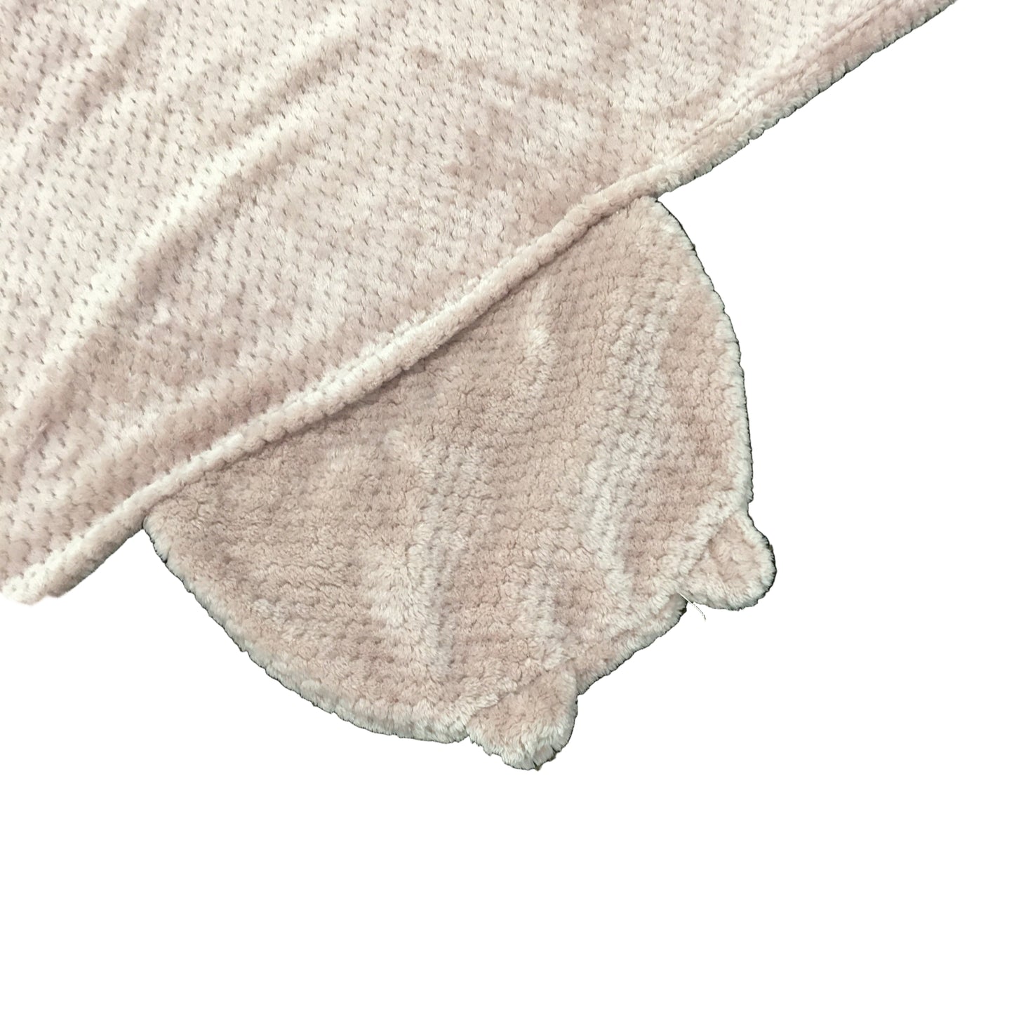 Kirkton House Super Soft Textured Soft Pink Adult Hooded Wrap Blanket With Ears