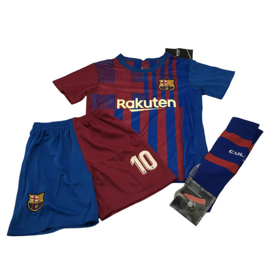 Rakuten Set of 3 Messi Jersey Short Sleeve Red Sport Set Kids 4-5Yrs Size 22 NEW