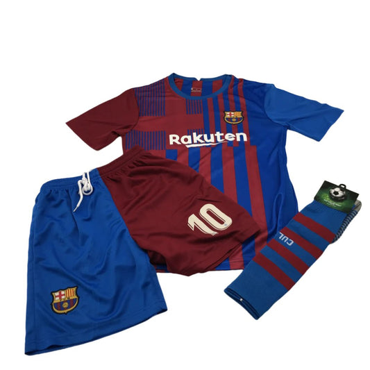 Rakuten Unicef Set of 3 Messi #10 Jersey Sport Kids Set 8-9Yrs Size 26 NEW