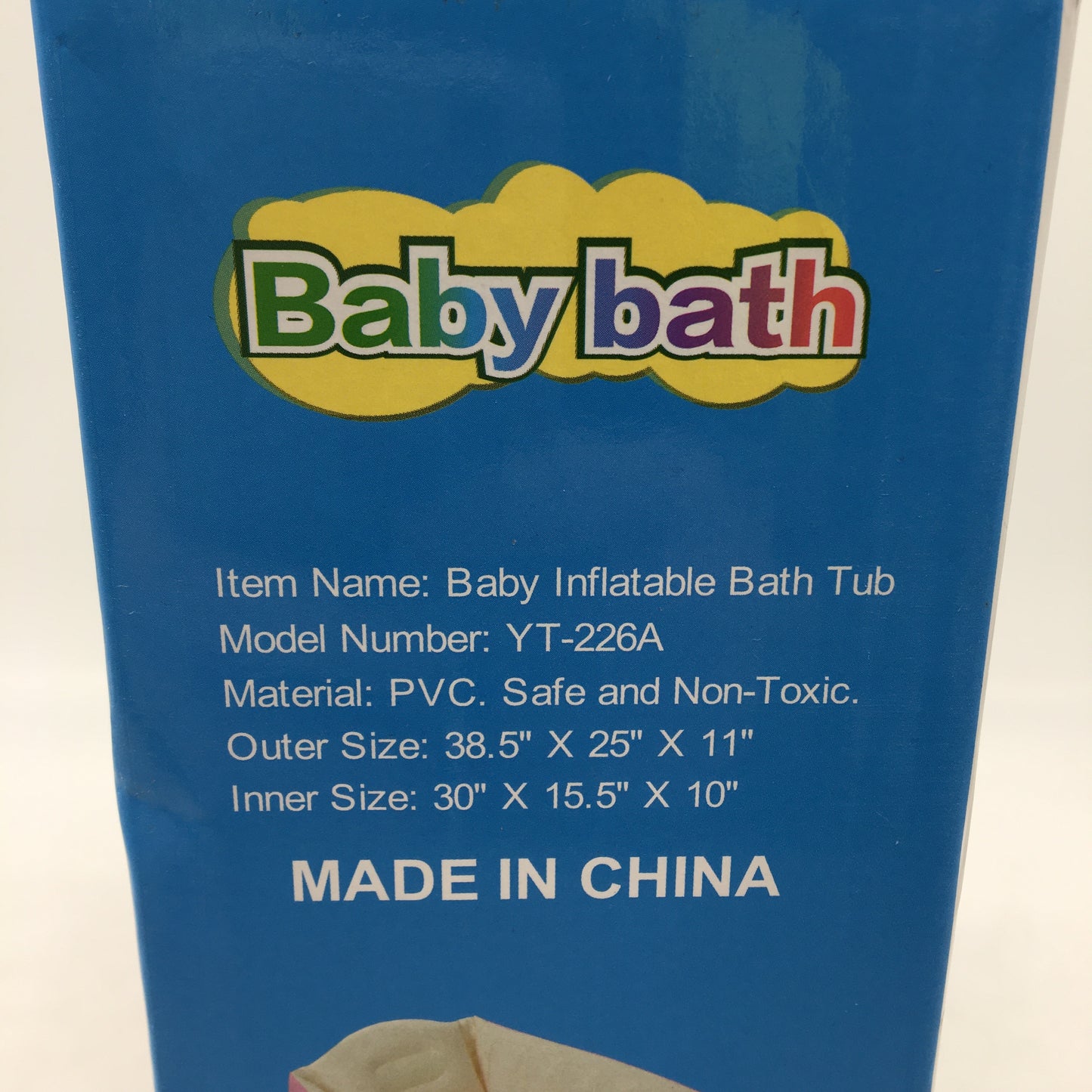 PandaEar Nonslip Travel Friendly Baby Inflatable Bath Tub in Pink NEW