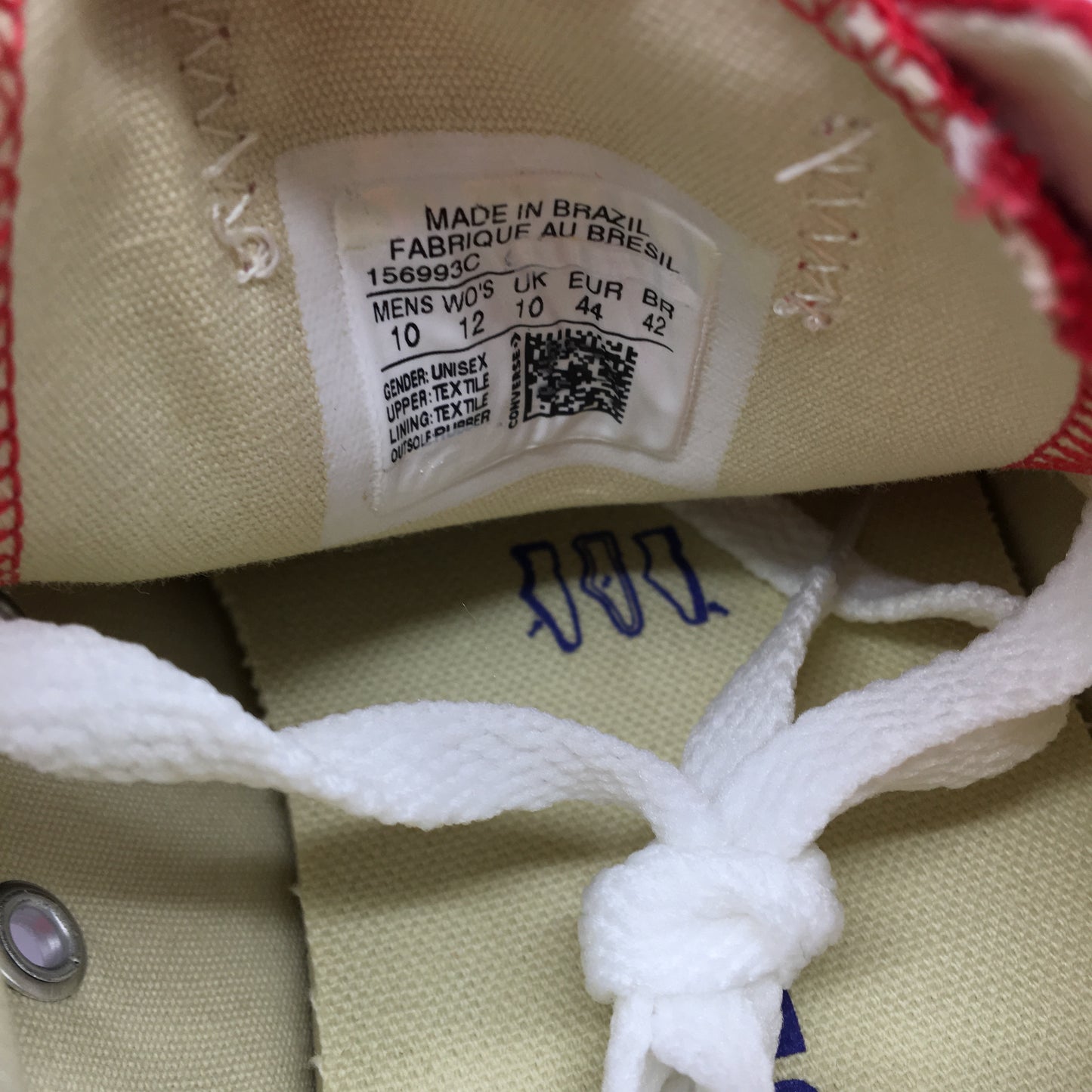 Converse CTAS Red Canvas Low Top Sneakers Unisex Size US M10 L12 EU 44 NEW