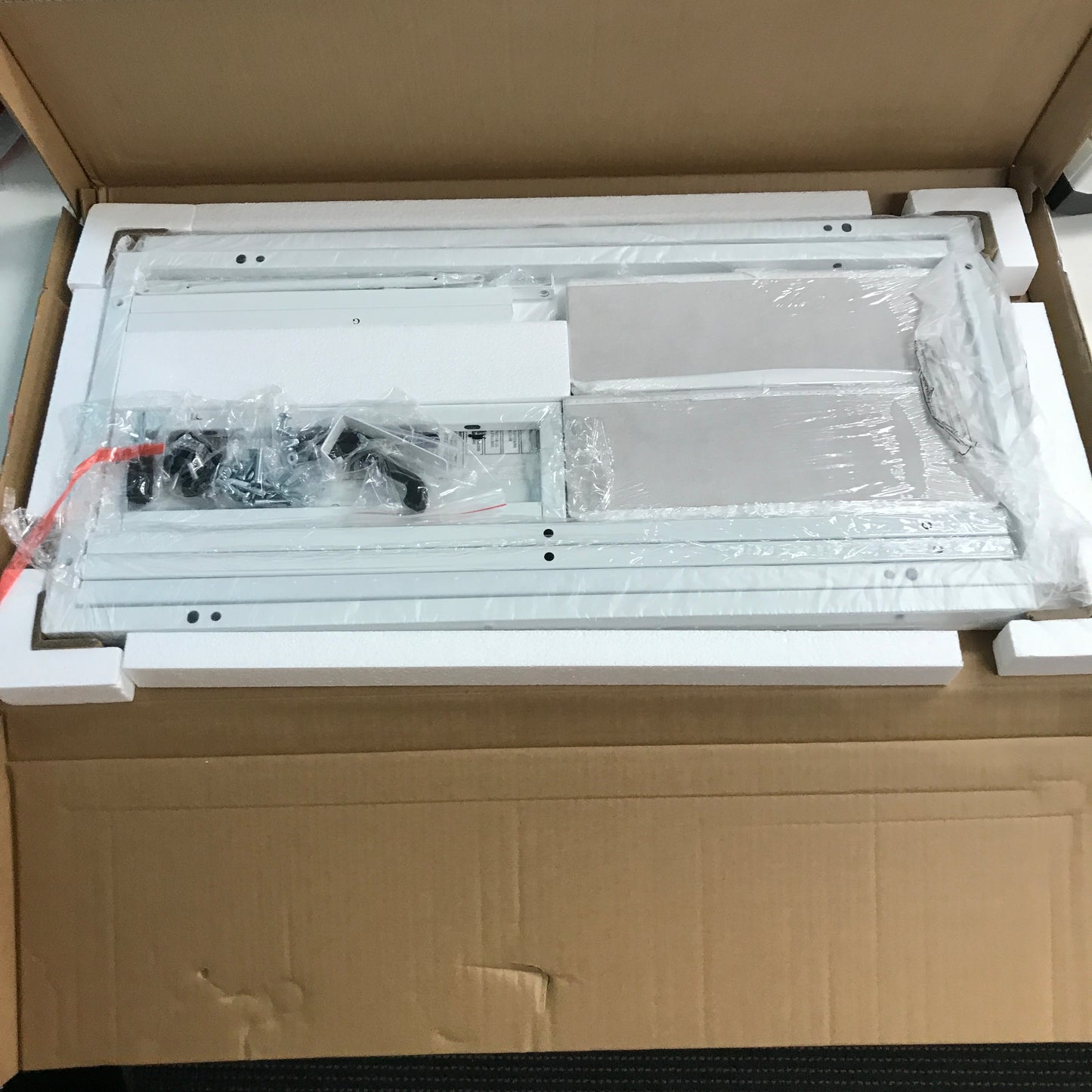 ODK Small 32 Inch Basic Desk With 2 Drawers Headphone Hook White NEW