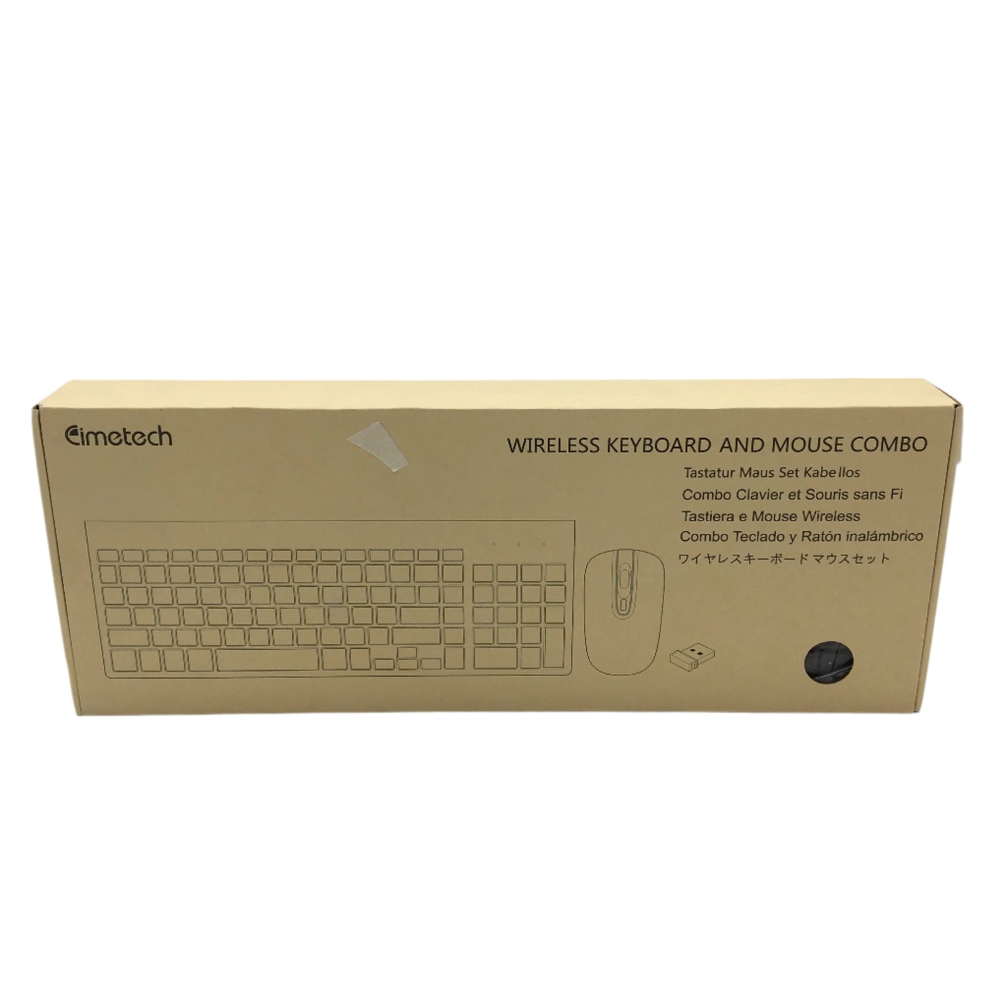 Cimetech Wireless Keyboard & Mouse Combo Full Size Ergonomic KF10 + TM002 NEW