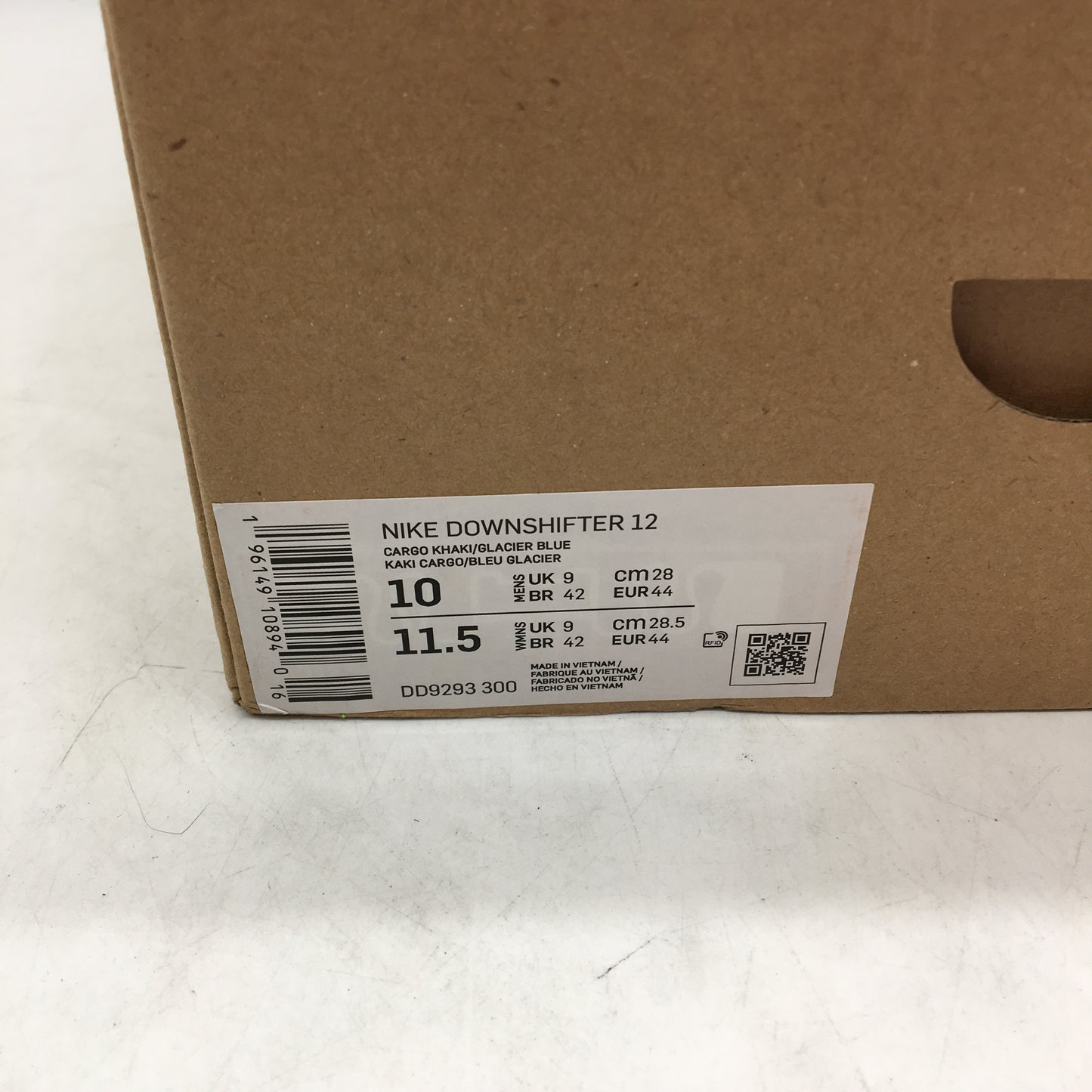 Nike Downshifter 12 Cargo Green Running Sneakers Unisex US M10 L11.5 EU 44 NEW