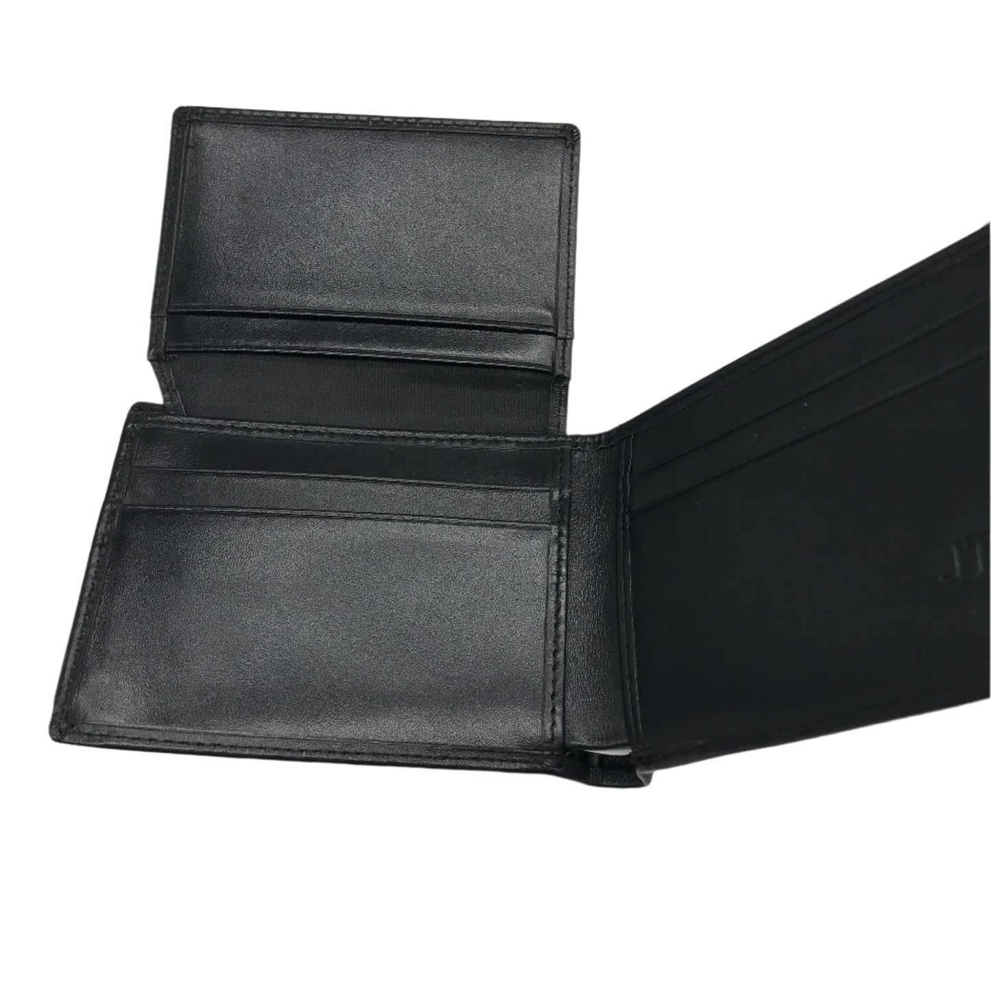 AFL Hawthorn Hawks Embossed Logo 'JT' Mens Black Cow Leather Wallet
