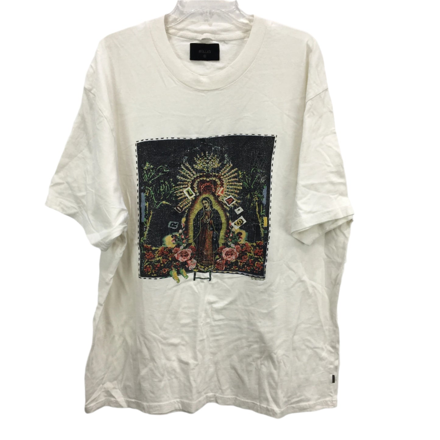 Rollas Paradise Lost Crushed Graphic Vintage White Tee Shirt Mens Size XL NEW