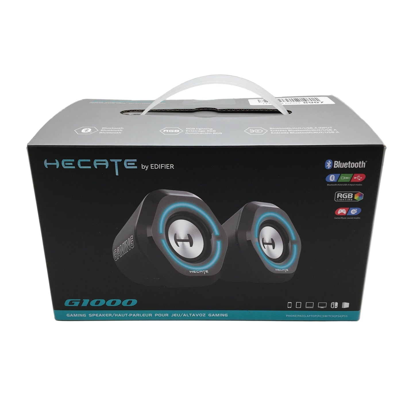 HECATE By Edifier G1000 Gaming Dual Speaker Stereo System RGB Light Effect Black