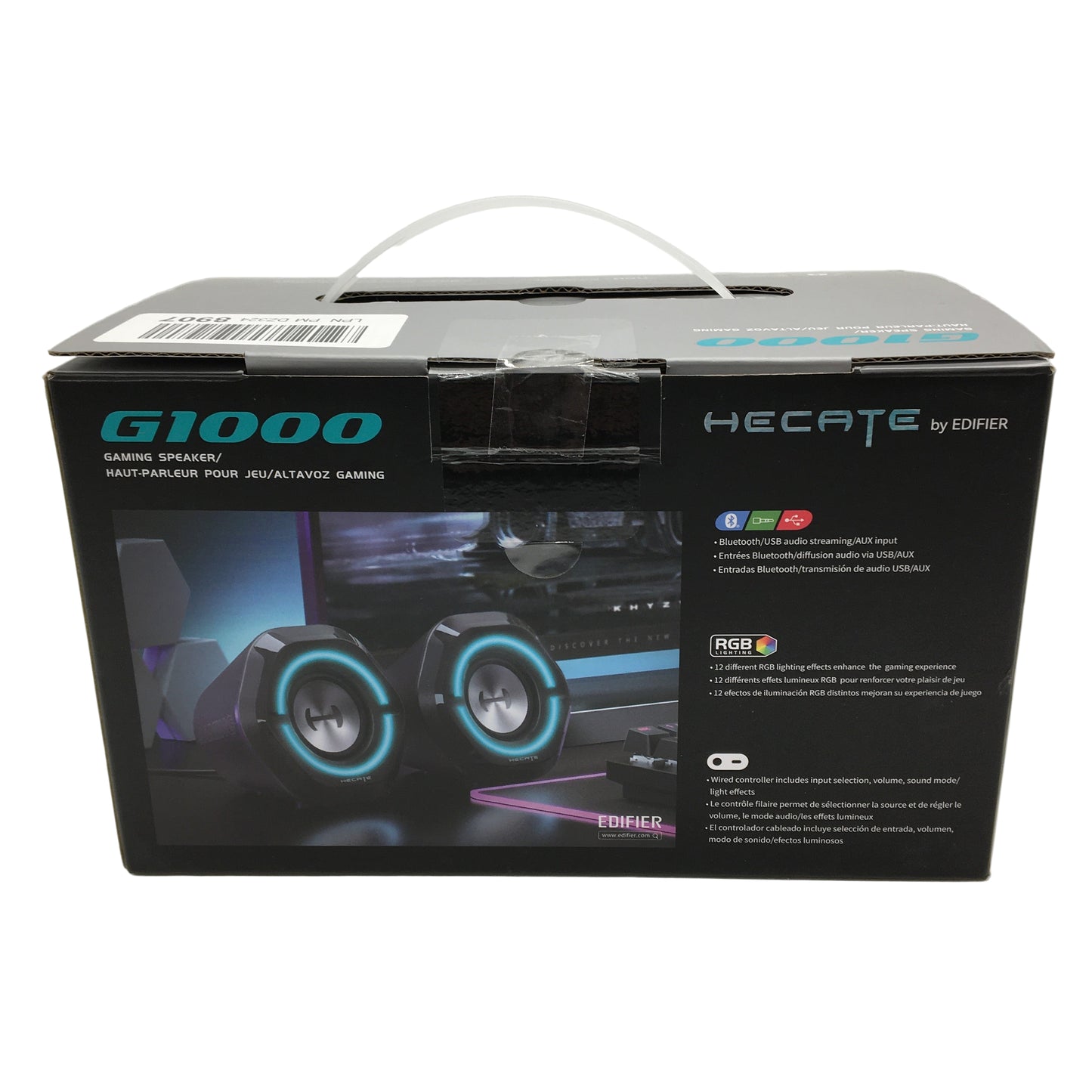 HECATE By Edifier G1000 Gaming Dual Speaker Stereo System RGB Light Effect Black
