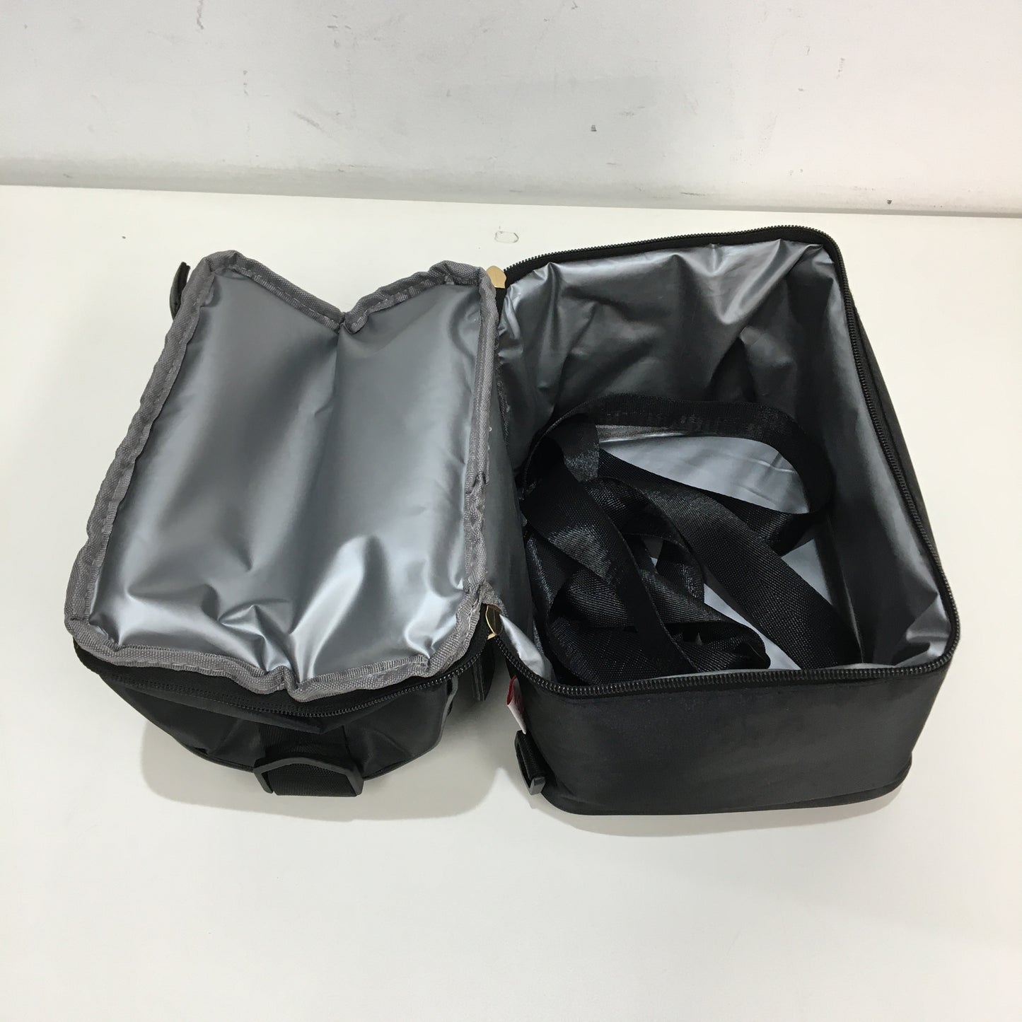 Baby Bottle Cooler Bag Black Insulated Portable Carry Bag Multi-Compartment