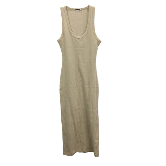 General Pants Racer Back Oat Ribbed Midi Dress Ladies Size Medium NEW