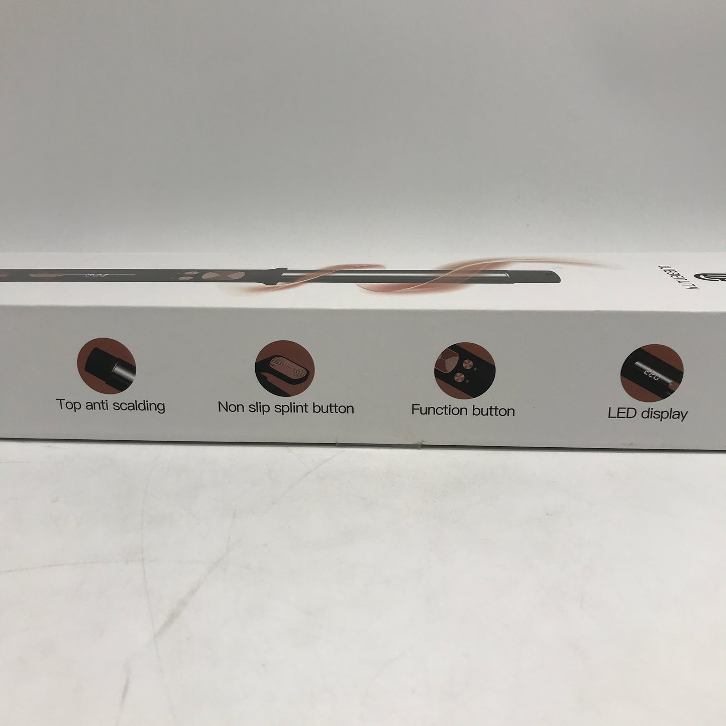 WeBeauty WeChip Professional Self-Rotating Curling Iron Wand LED Display