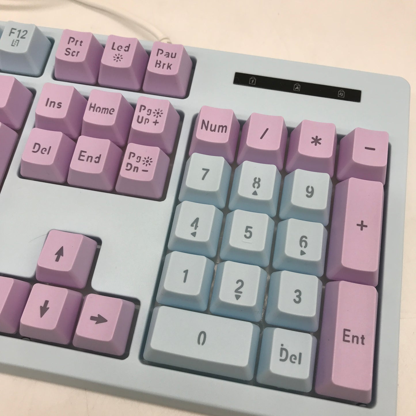 Huo Ji Wired LED Backlit USB Blue Purple Gaming Mechanical Keyboard NEW