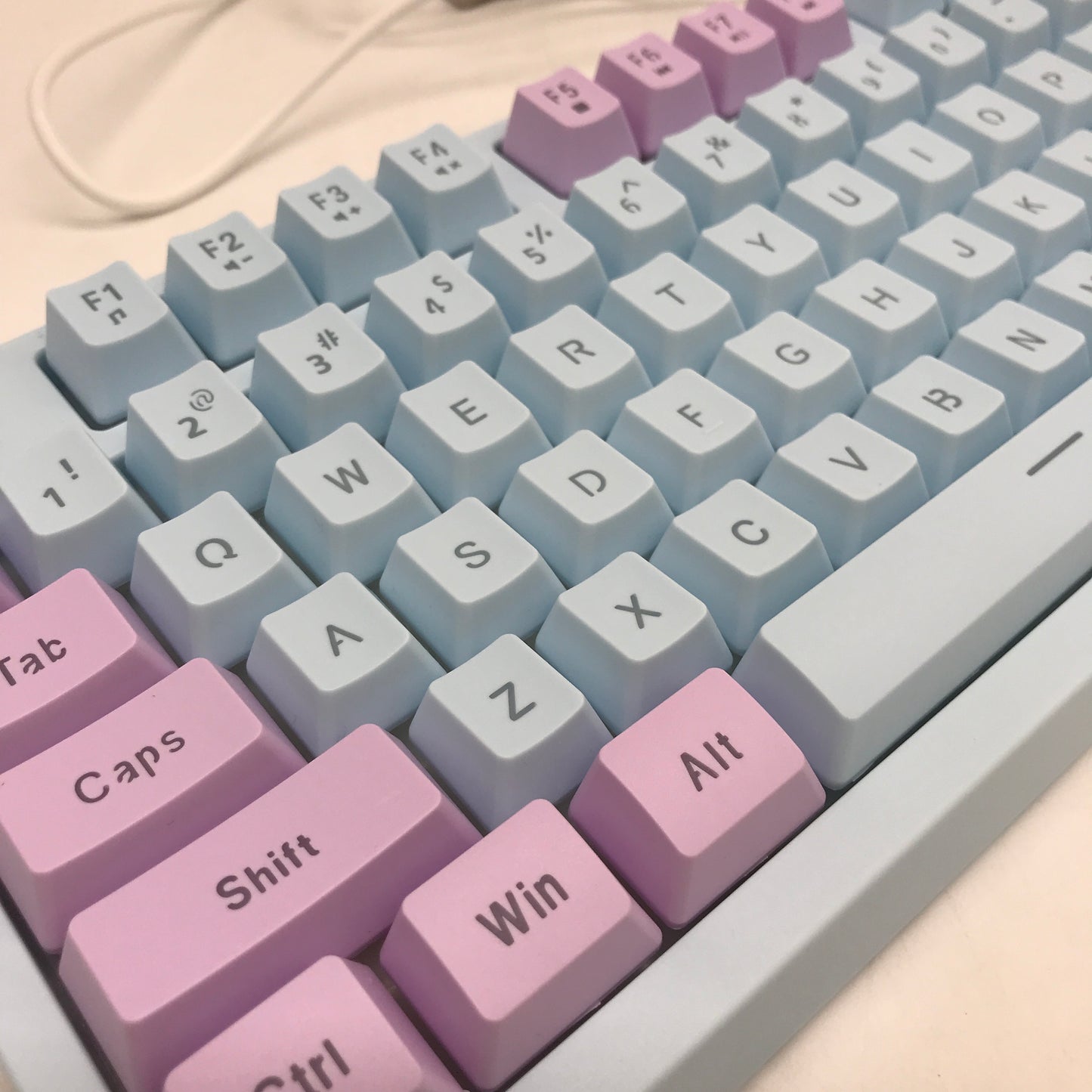 Huo Ji Wired LED Backlit USB Blue Purple Gaming Mechanical Keyboard NEW