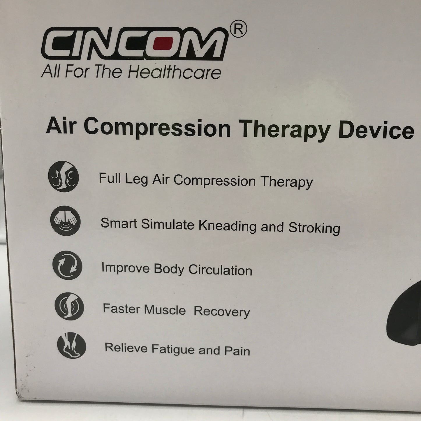 CINCOM CM-103A Air Compression Therapy Device Full Leg Muscle Massager NEW