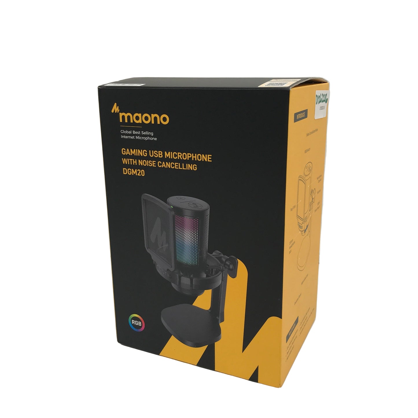Maono DGM20 Noise Cancelling USB Gaming Condenser Microphone in Black NEW
