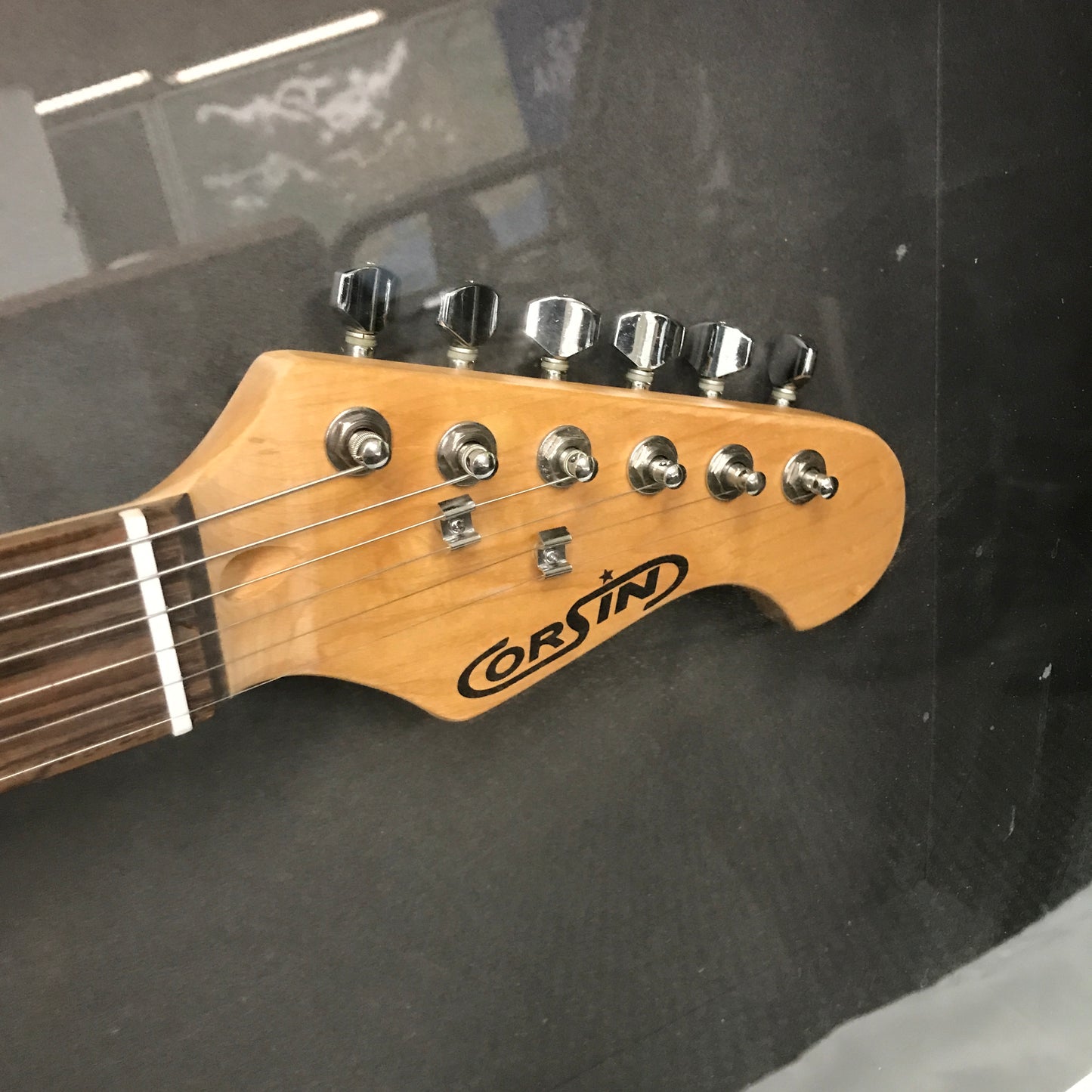 Led Zepplin Jimmy Page Robert Plant Signed Guitar Fully Framed With Certificate