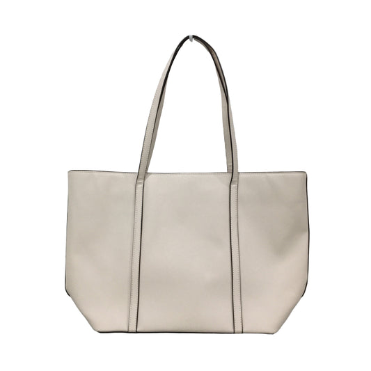 Target Cream Leather Look Large Work Style Fully Lined Tote Hand Bag NEW