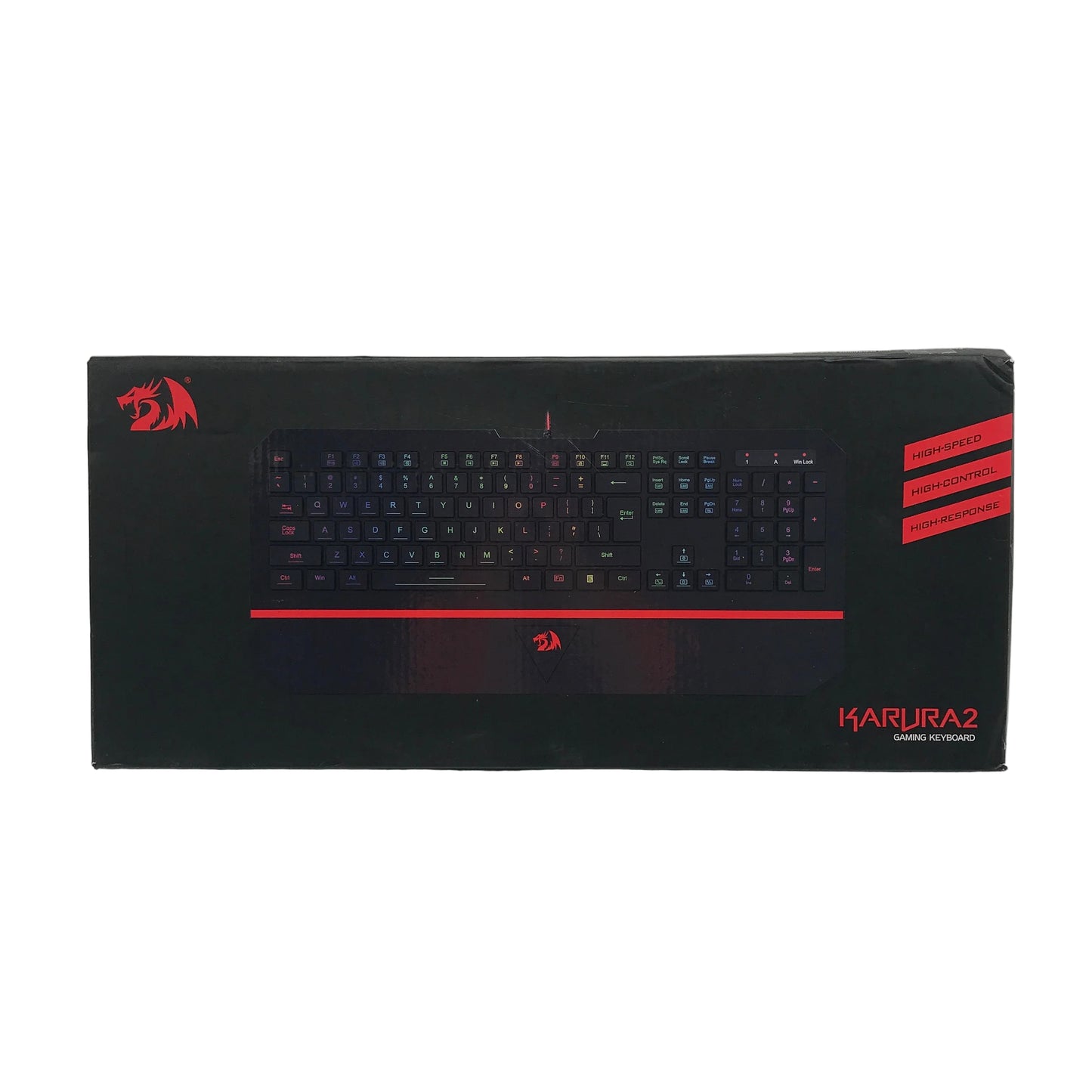 Redragon Karura 2 RGB Gaming Keyboard With Wrist Rest High Speed & Control NEW