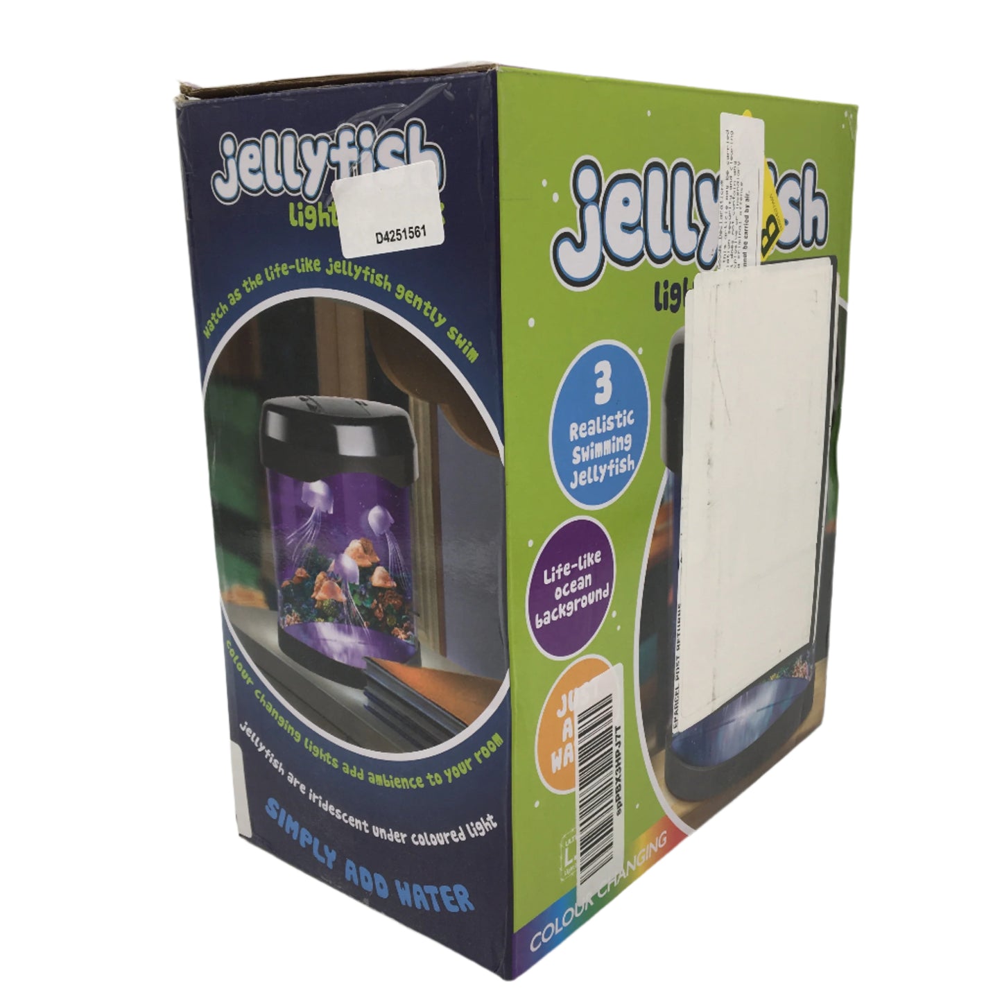 Jellyfish Light Up Mini Fish Tank  Desktop Decor Aquarium USB Night Light Lamp