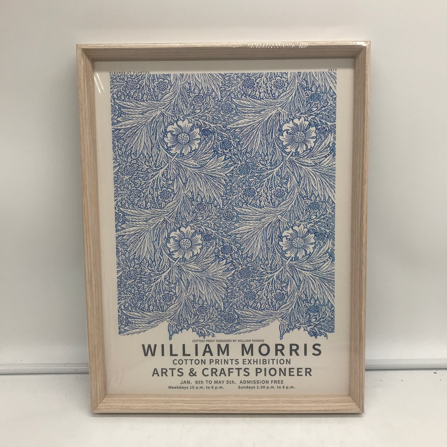 William Morris 3Pack Framed Wall Art Cotton Prints Exhibition Artwork Decor NEW