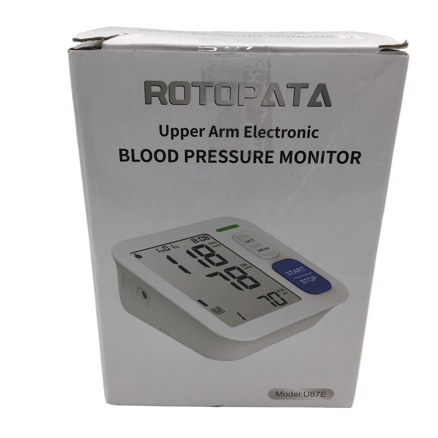 ROTOPATA U87E Upper Arm Electronic Blood Pressure Monitor Air Pump