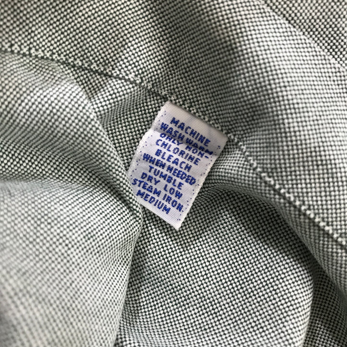 Ralph Lauren Yarmouth Cotton Button Up Pale Green Shirt Mens Size 16.5-36