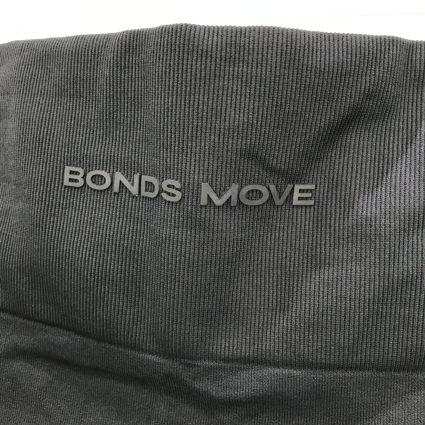 Bonds Move Grey Blue Ribbed Knitted Nylon Leggings Ladies Size Small