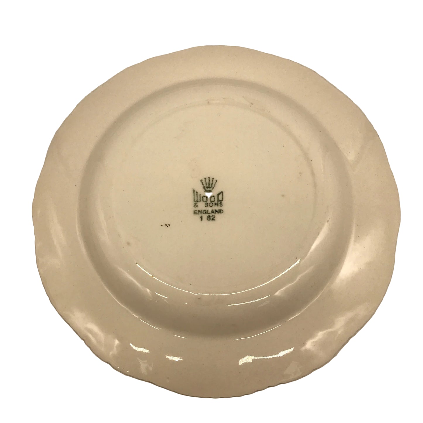 Wood & Sons England Alpine White Ironestone Blue & Gold Floral 16Pce Plate Set