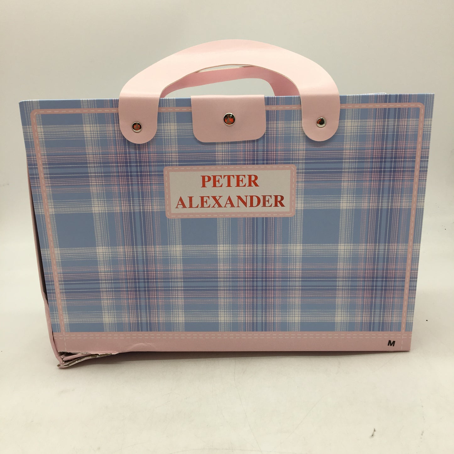 Peter Alexander Blue Checkered Longsleeve Flannelette PJ Set Ladies Sz Med NEW