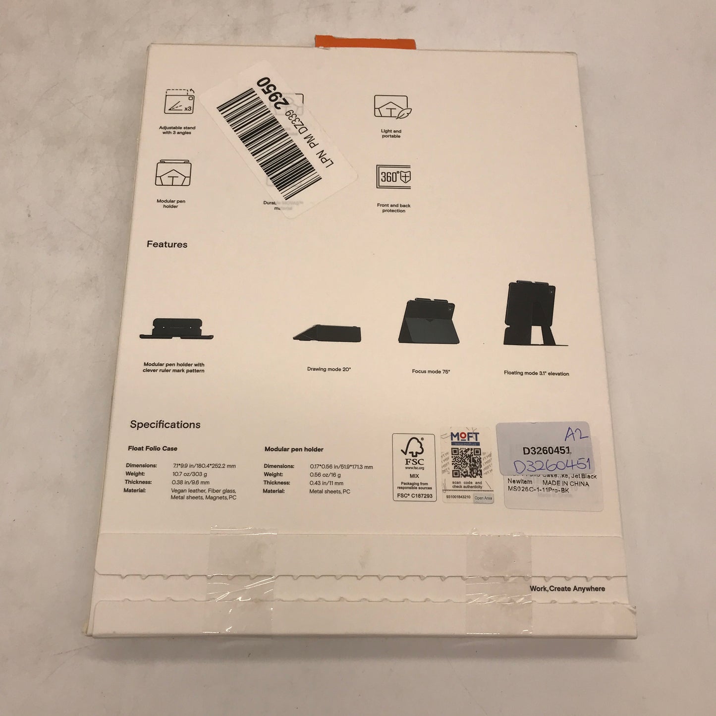 MOFT Float Folio Case With Detachable Pencil Holder For iPad Pro 11 Inch M4 NEW