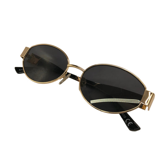 SOJOS Womens Retro Oval Sunglasses Trendy Classic Shade 55MM Lens Shiny Gold NEW