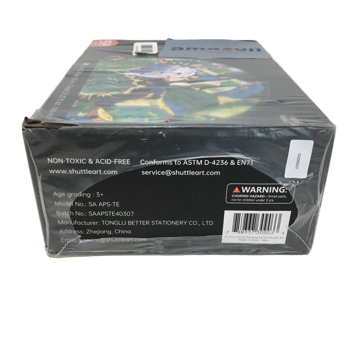 Shuttle Art 59 Pack Acrylic Paint Set 30 Colours Artist Painting Essentials NEW
