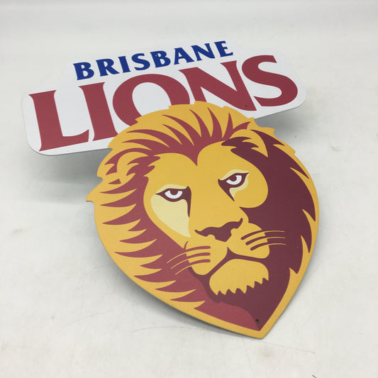 Premium Metal Brisbane Lions Football Club Supporters Decal Wall Sign NEW