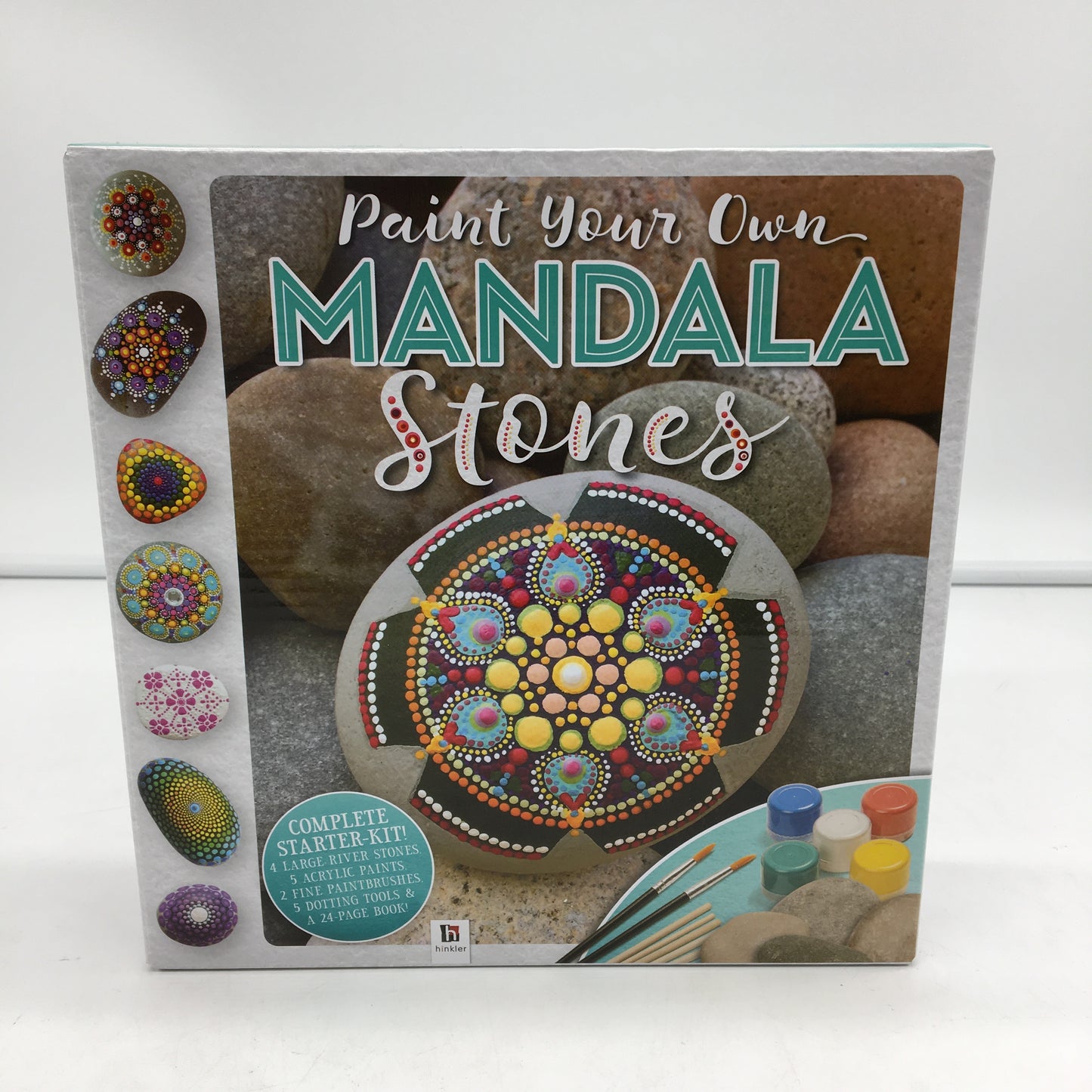 Hinkler Paint Your Own Mandala Stones Hand Made Art Complete Starter Kit NEW