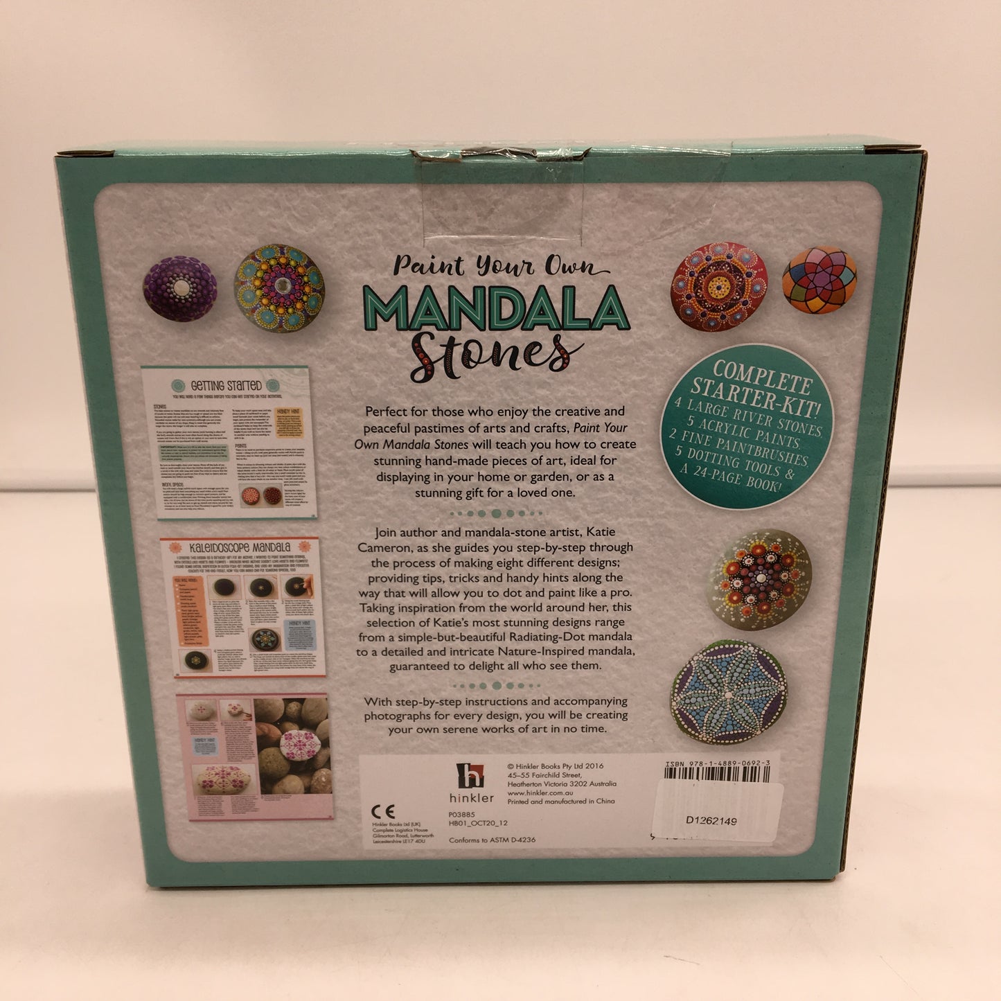 Hinkler Paint Your Own Mandala Stones Hand Made Art Complete Starter Kit NEW