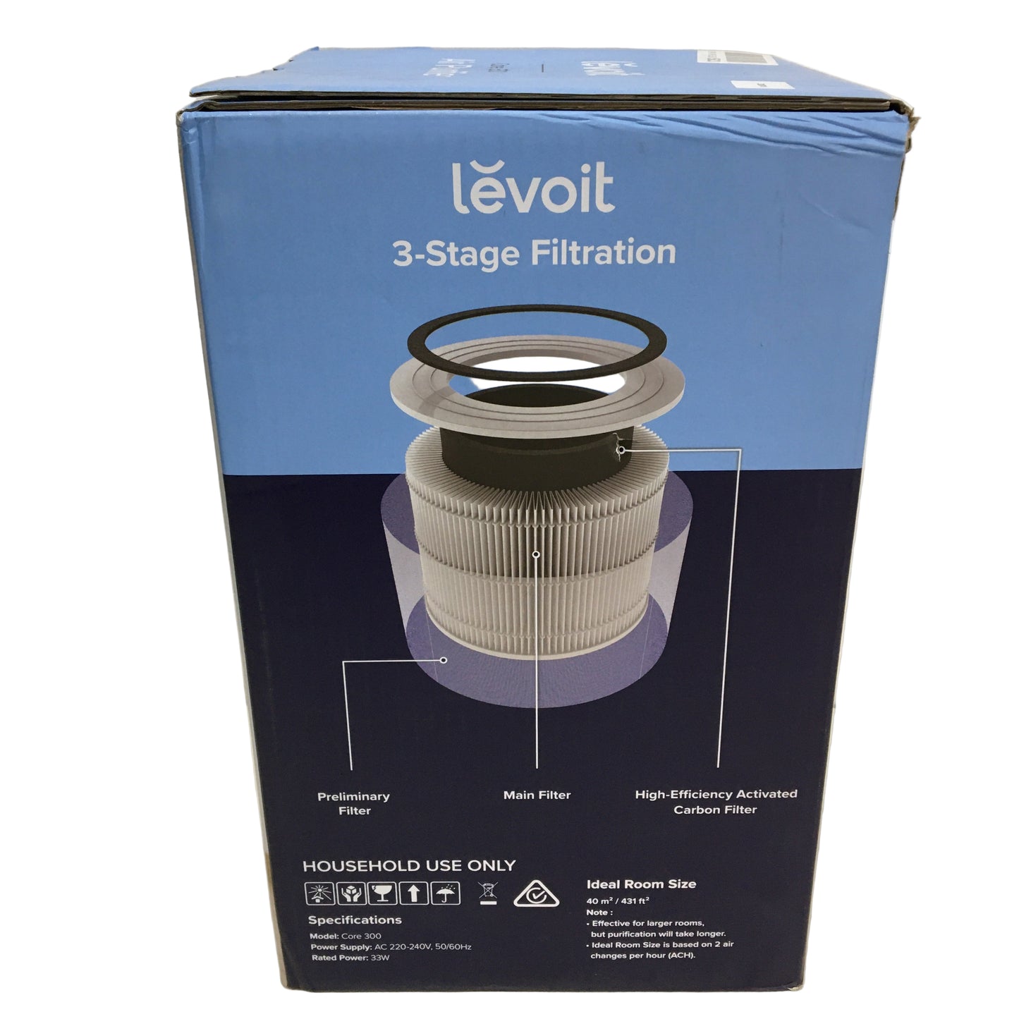 LEVOIT Air Purifier HEPA & Carbon Filter With Timer Quiet Sleep Mode Core300 NEW